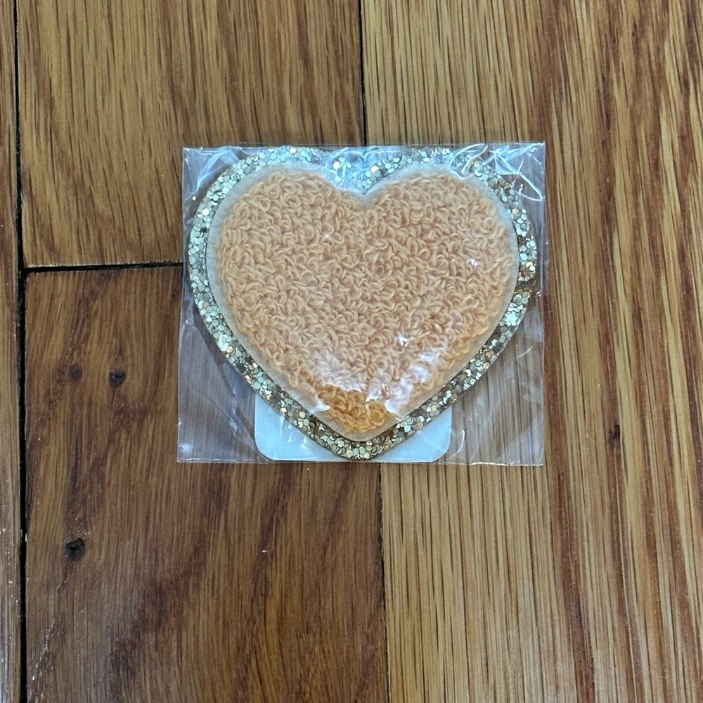 Stoney Clover Lane Heart Patch in Pumpkin Spice NWT